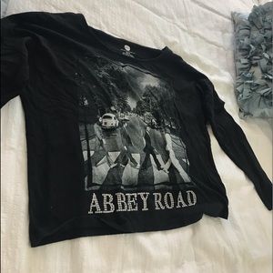 Black long sleeve Beatles t-shirt